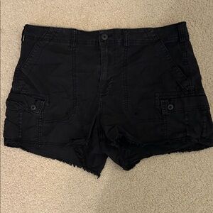 Black American Eagle Cargo Shorts